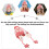 Kids Earflaps Hat Winter Accessory Pink 2pcs 9