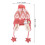 Kids Earflaps Hat Winter Accessory Pink 2pcs 2