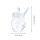 Honey Pot With Dipper 14.2x9.3cm Transparent 9