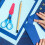 2 Pcs Scallop Scissors Set Gift For Sewing Lovers Protector 8