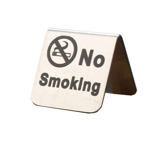 2pcs Stainless Steel Sign Triangle Table