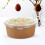Raindrops 20pcs Kraft Paper Bowls With Lids Round Packaging Containers 9