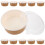 Raindrops 20pcs Kraft Paper Bowls With Lids Round Packaging Containers 11