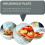 Microwave Oven Microwaves Cookware Roasting Tray Baking Dish White 11