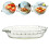 Microwave Oven Microwaves Cookware Roasting Tray Baking Dish White 5