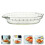 Microwave Oven Microwaves Cookware Roasting Tray Baking Dish White 3