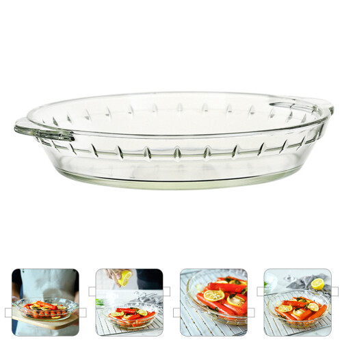 Microwave Oven Microwaves Cookware Roasting Tray Baking Dish White 2