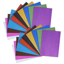 Glitter Card Stock Assorted Color 20pcs 11.8x7.9in