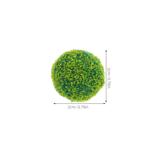 5 Pcs Sand Table Model Decorative Greenery Globe Fake Grass Spheres 1