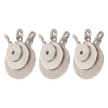 9pcs Steel Target Stand Kit Silver For Accuracy Improvement