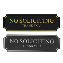 2 Pcs No Signs 20.50x6.30x0.20cm Black