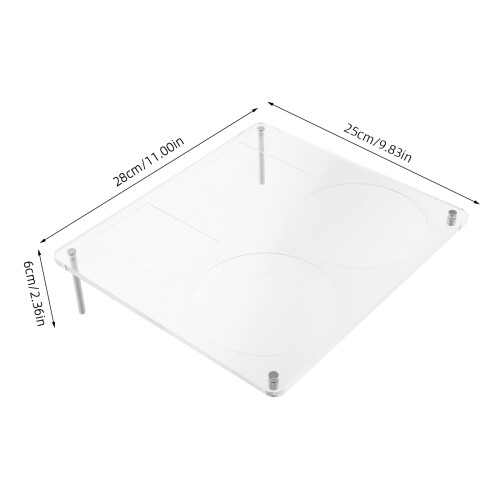 Record Display Holder Cd Display Case Transparent Acrylic 1set 2