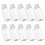 Gymnture 10pcs Clear 350ml Yogurt Beverage Bottles 11