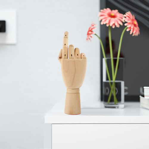 Drawing Hand Tool Wooden Puppet Hand Model Beige 1pack 2