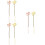 3 Pcs Stirring Sticks Rods Sticky Melted Sealing 9