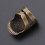 Dark Brown Open Sided Thimble Ring For Hard Sewing And Craft 10