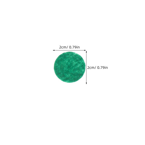 1000Pièces Feutrine Circulaire Colorée Pour Patches Accessoires 1