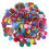 1000Pièces Feutrine Circulaire Colorée Pour Patches Accessoires 1