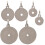 For Practice Shooting Targets Silver 304 Stainless Steel 6pcs 10