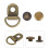 30 Sets Caravanized Buckle Accessories Detachable Buttons Handbag 3
