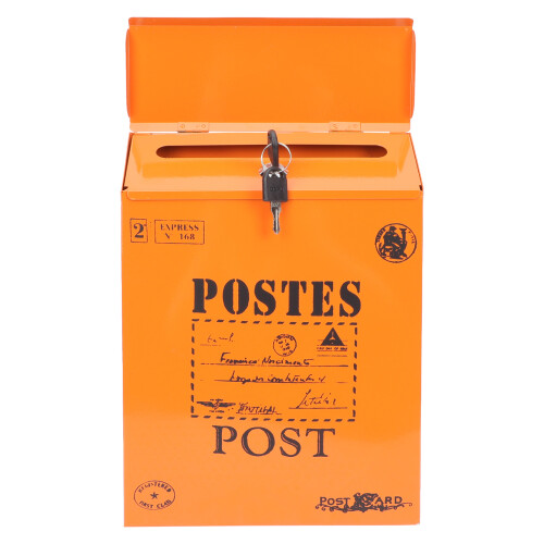 Magnetic Wall Mounted Mailbox Lockable Donation Box