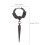 1pair Dangle Spike Earrings For Men Cool Punk Style Accessories 7