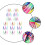 Tweezers For Crafting 50set Plastic Assorted Color Slender Tip 5