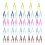 Tweezers For Crafting 50set Plastic Assorted Color Slender Tip 8