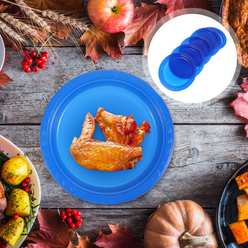 Summer Themed Plates Blue Pp 20pcs 1