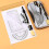 Round Compass Ruler Plastic Alloy Assorted Color 8pcs 4
