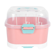Bottle Drying Station Organizer For Infants In Pink 1 Pcs
