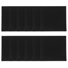 Adhesive Foam Sheets Black 12pcs 3.9x3.9x0.5in