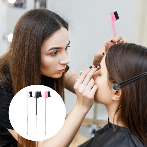 Angled Brow Brush Nylon 3pcs For Women Everyday Use 2