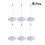 Raindrops 6 Pcs Server Note Pads Receipt Spike 13.5x7cm Silver 8