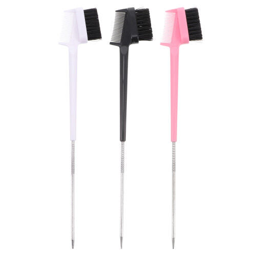 Angled Brow Brush Nylon 3pcs For Women Everyday Use