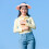 Sunshade Hat Women Wide Brim Polyester Pink 1pack 10
