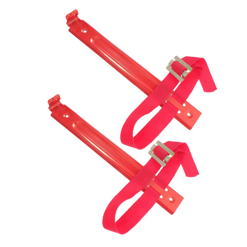 Fire Extinguisher Hanger Red 2set 10.6x1.6x0.4in