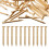 Brass Nail Set Round Head Golden 100pcs 1