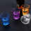 4pcs Acrylic Transparent Cups Shatterproof Beverage Cups Octagon 4