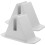 Vinyl Fence Base White Plastic 2pcs 7
