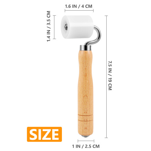 Roller For Pressing Seam Wallpaper Installation Beige 1set 2