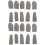 2 Pcs Finger Thimble Thimbles For Hand Sewing Cross Stitch Protector 5