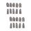 2 Pcs Finger Thimble Thimbles For Hand Sewing Cross Stitch Protector 7