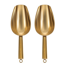 2St Gouden Ijscheppen Roestvrij Staal Voor Bar En Droogwaren Gebruik