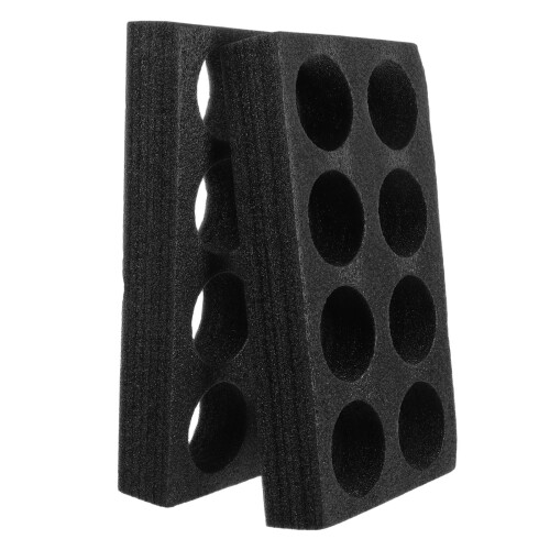 Foam Coffee Carrier Takeout Cup Holder Sponge 2pcs Black