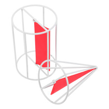 Cylindrical Cone Model Primary School 12.00x8.00x8.00cm