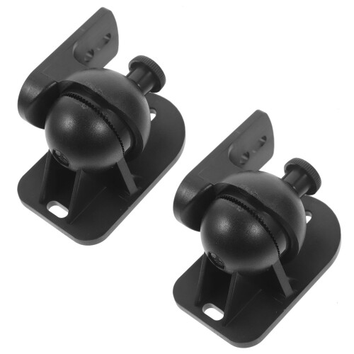 2 Sets Wall Mounted Speaker Holder Wall-Mounted Bracket Black