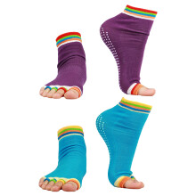 Mlins 2 Pair Grip Socks Non-Slip Yoga Comfortable Practice