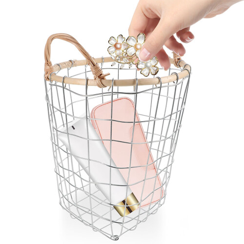 Zehuanyu  Adjustable Handle Toy Clockwork Wrought Iron Storage Basket 2