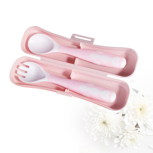 Infant Design Baby Fork Pink Pp Material 1 Set 2